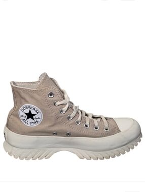 Converse Chuck Taylor Lugged Platform High Top Sneakers Beige Canvas Unisex